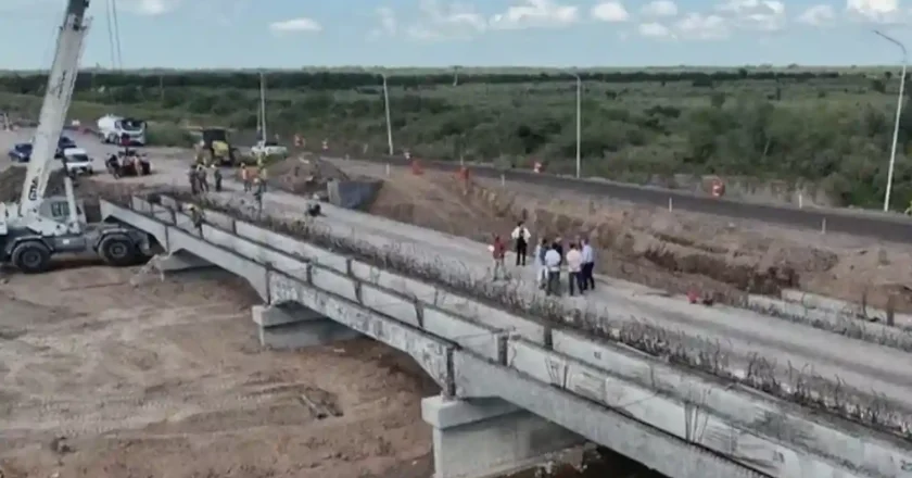 Obras en RP4: avanzan puentes clave en San Cristóbal