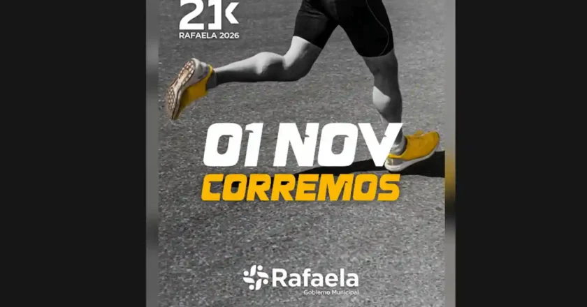 Rafaela confirma la fecha de la Media Maratón 21K 2026