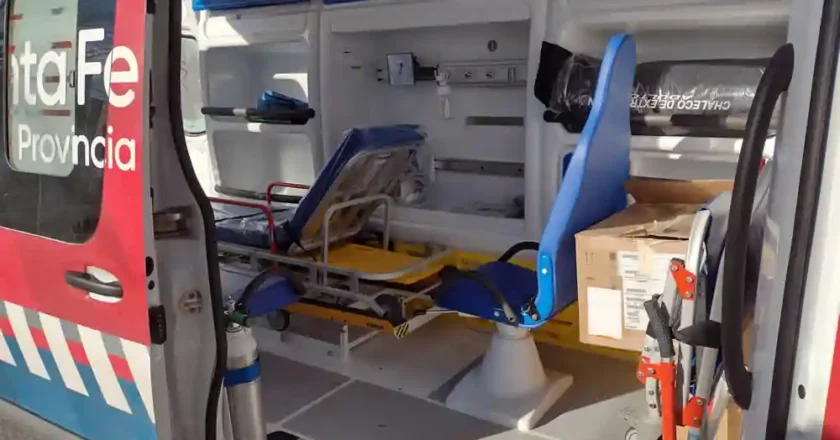 Rafaela: motociclista lesionado en choque con automóvil