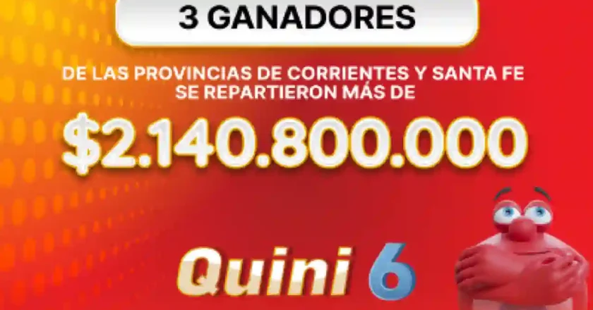 Quini 6: tres apostadores se repartieron más de $2.140 millones, dos son santafesinos