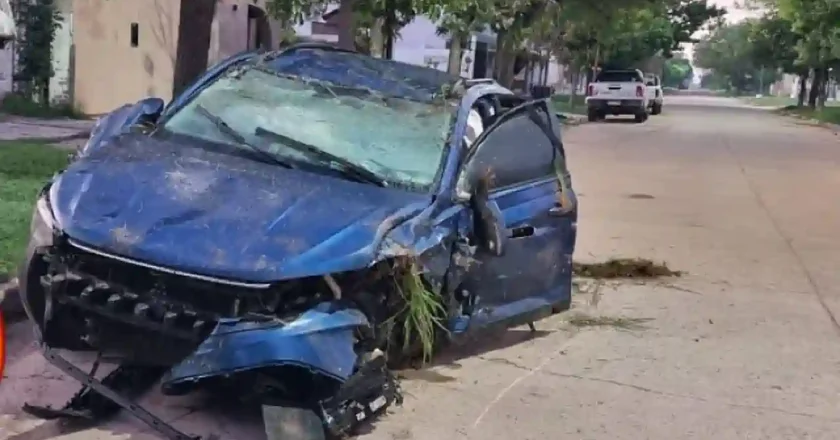 Despiste en la Ruta Nacional 34 a la altura de Hersilia
