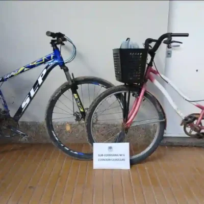 Estación Clucellas: aprehendieron a dos hombres y recuperaron bicicletas