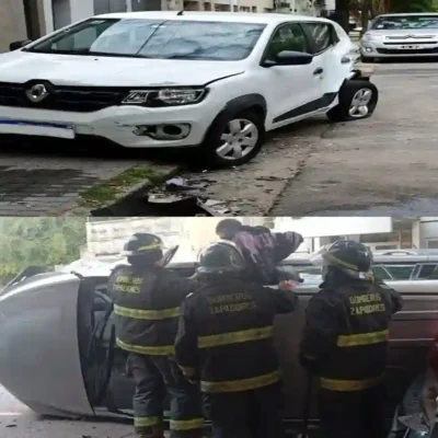 Santa Fe: vuelco en calle Francia dejó un joven hospitalizado