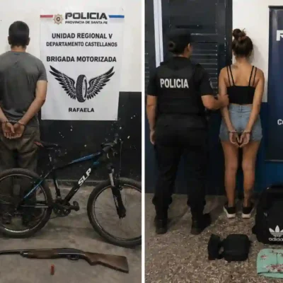 Rafaela: dos aprehendidos y secuestro de elementos en distintos operativos policiales