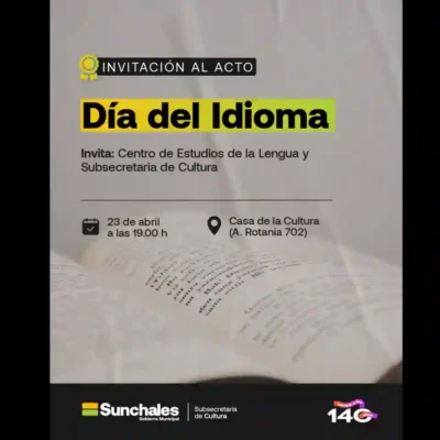 23 de abril: Acto por el Día del Idioma