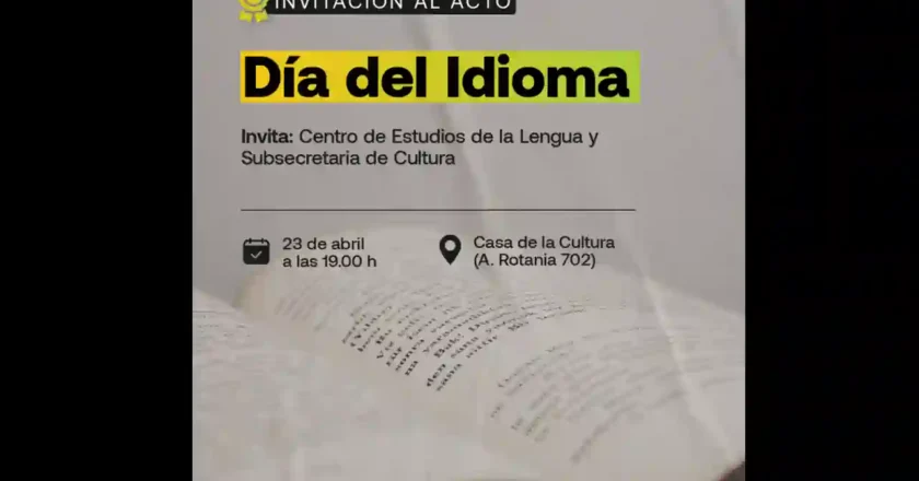 23 de abril: Acto por el Día del Idioma