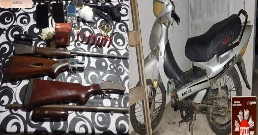 Rafaela: allanamiento en barrio San José terminó con una mujer detenida por microtráfico y tenencia de armas