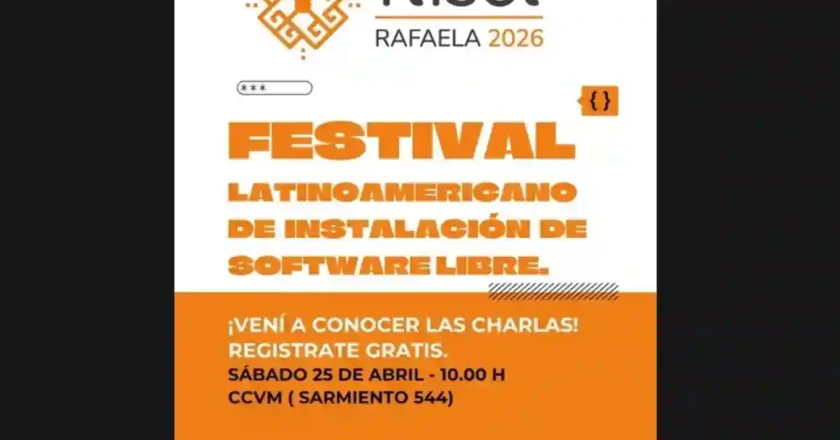 Rafaela recibe el FLISoL 2026, el mayor evento de software libre de Latinoamérica