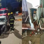 Esperanza: auto se incrustó en una casa y dañó red de gas