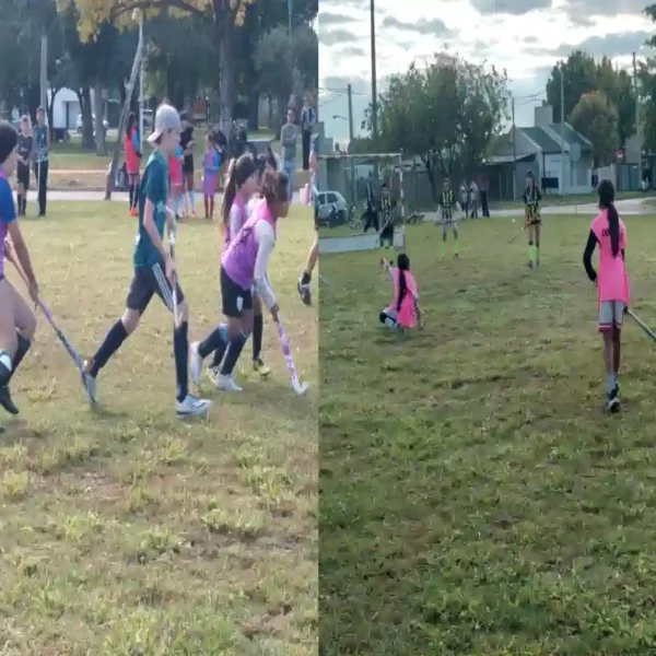 El hockey unió a ocho escuelitas Barriales en una jornada a puro deporte
