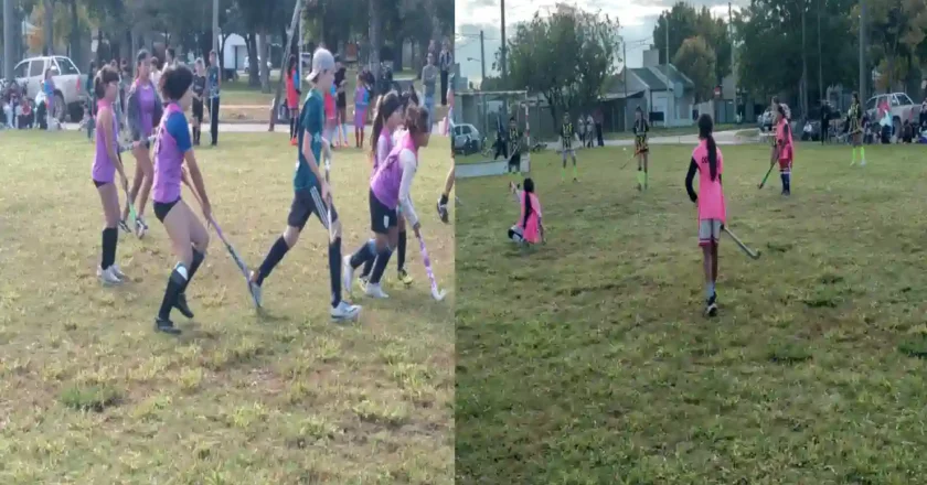 El hockey unió a ocho escuelitas Barriales en una jornada a puro deporte