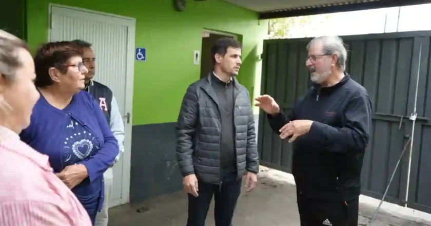 Viotti recorrió la Vecinal del barrio Amancay y supervisó avances en obras de infraestructura