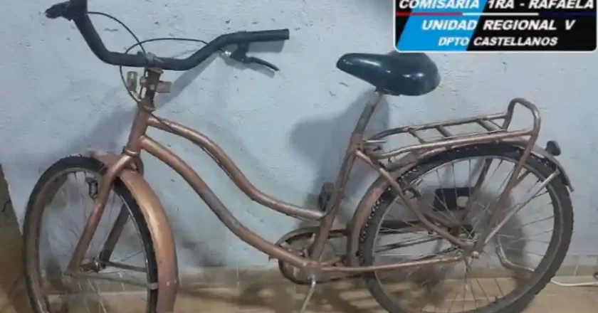 Rafaela: hallaron una bicicleta abandonada y fue secuestrada por la policía