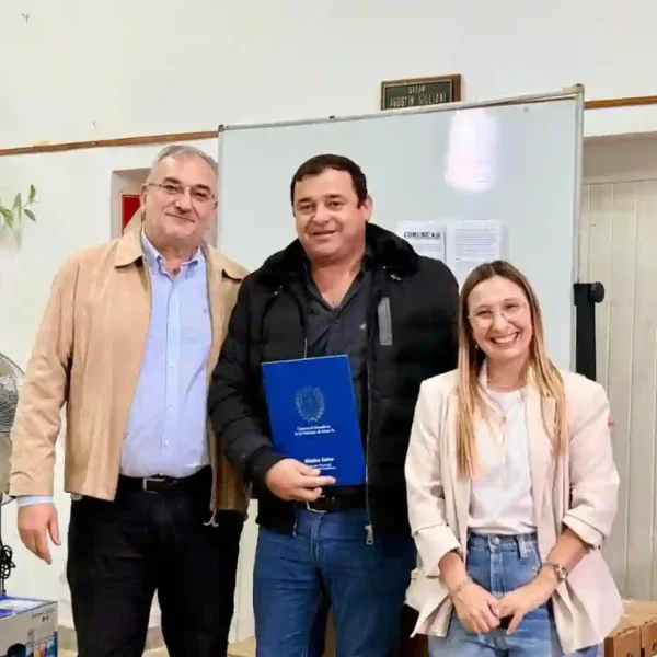 Alcides Calvo mantuvo una reunión con Sergio Ramos, presidente comunal de Saguier