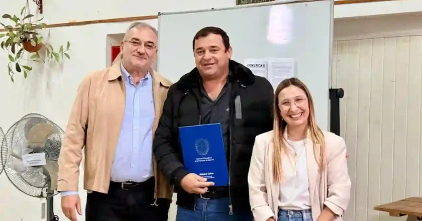 Alcides Calvo mantuvo una reunión con Sergio Ramos, presidente comunal de Saguier