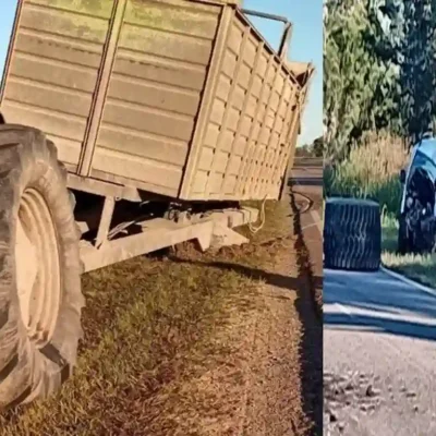 Sunchales: muere subjefe policial de Humberto Primo en choque con tractor