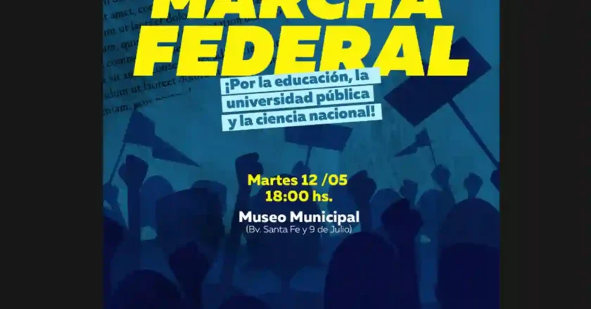 Rafaela se moviliza en defensa de la educación pública, la Universidad Y La Ciencia Nacional