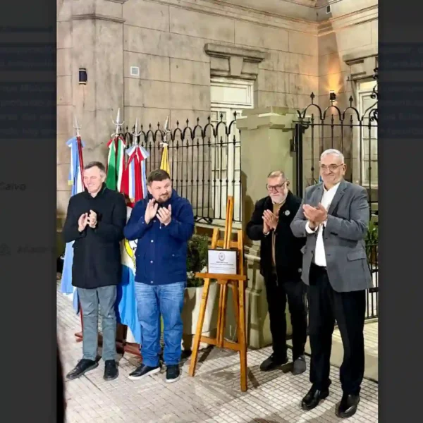 calvo acompañó la puesta en valor de la asociación italiana “alfredo cappellini” de sunchales