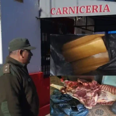 Droga hallada en carnicería de Serodino durante inspección por faena ilegal