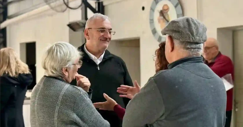 Alcides Calvo visitó el Centro de Jubilados de Maria Juana y acompañó a instituciones de la localidad