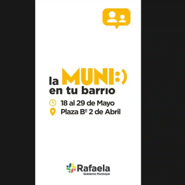 La Muni en tu Barrio se traslada al 2 de Abril