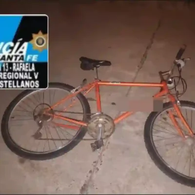 Rafaela: Secuestro de bicicleta en plena madrugada