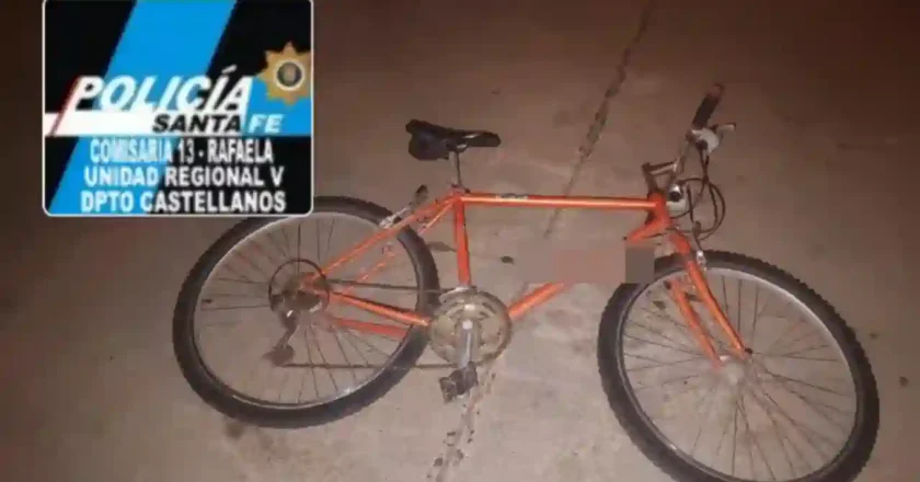 Rafaela: Secuestro de bicicleta en plena madrugada