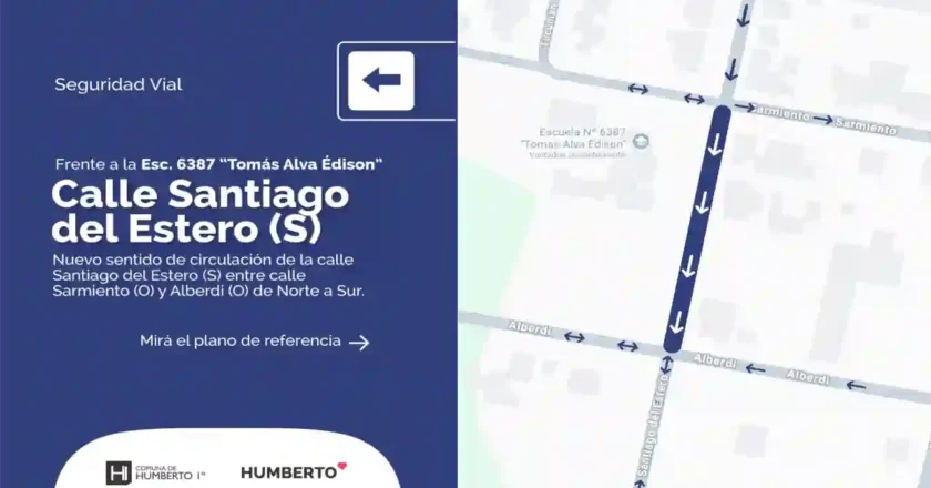 Reordenamiento del tránsito en un sector clave de Humberto Primo