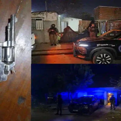 Rosario: Ocho allanamientos en Vía Honda por abuso de armas de fuego