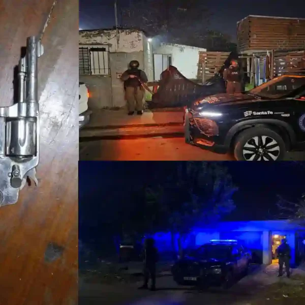 Rosario: Ocho allanamientos en Vía Honda por abuso de armas de fuego