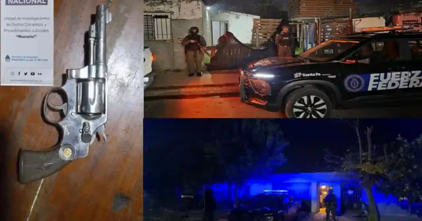 Rosario: Ocho allanamientos en Vía Honda por abuso de armas de fuego