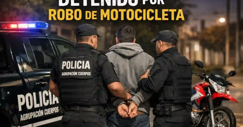 Rafaela: detenido por sustraer una motocicleta