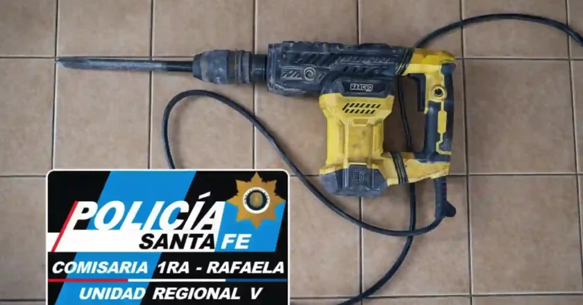 Rafaela: aprehendieron a un hombre con herramienta robada