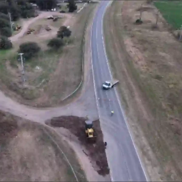 Ruta 34: se mantiene el corte total en Ceres por alcantarilla colapsada