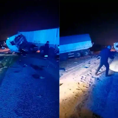 Fatal choque de tres camiones en Logroño: un muerto y ruta cortada