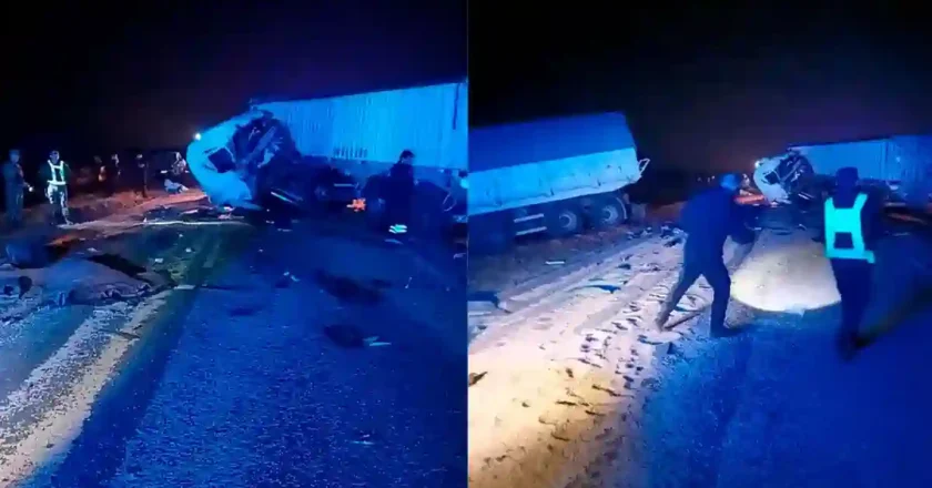 Fatal choque de tres camiones en Logroño: un muerto y ruta cortada