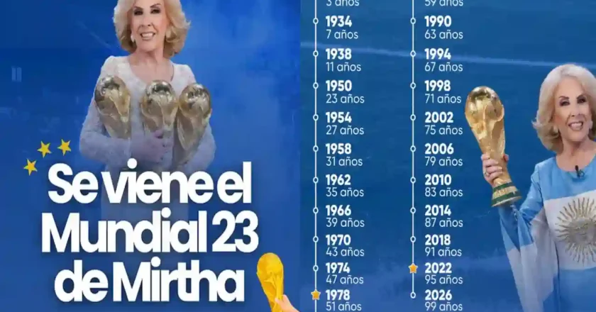 Mirtha Legrand y una marca única: testigo de todos los Mundiales