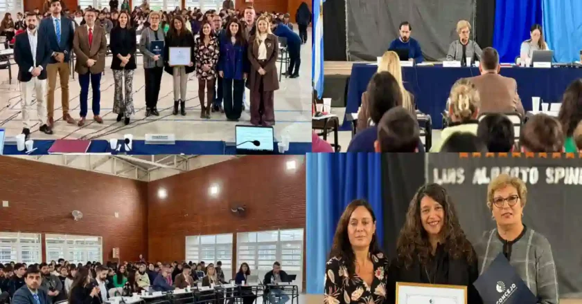 Cientos de estudiantes de la escuela Spinetta participaron de la sesión del Concejo