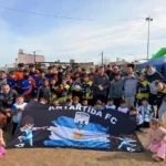 El Encuentro de Escuelitas Deportivas reunió a gran cantidad de niños y familias en barrio Antártida