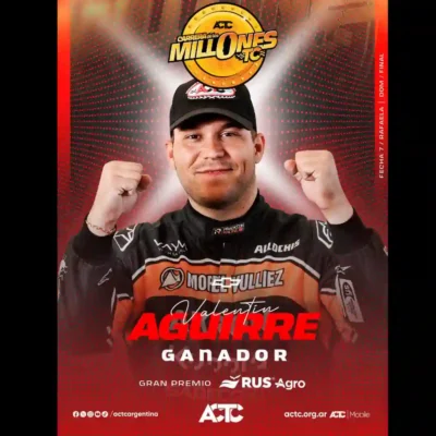 TC: Valentín Aguirre ganó la Carrera de los Millones en Rafaela