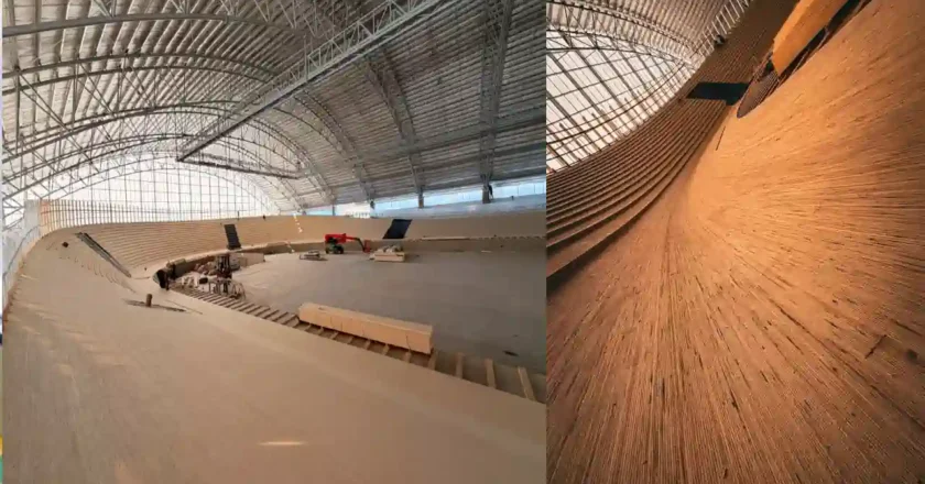 El velódromo de Rafaela superó el 92 % de avance y se acerca a su finalización