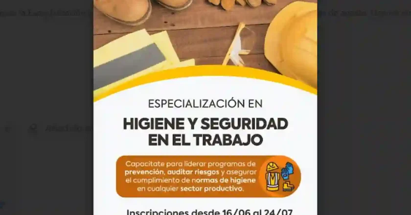 La UTN Rafaela relanza la Especialización en Higiene y Seguridad en el Trabajo