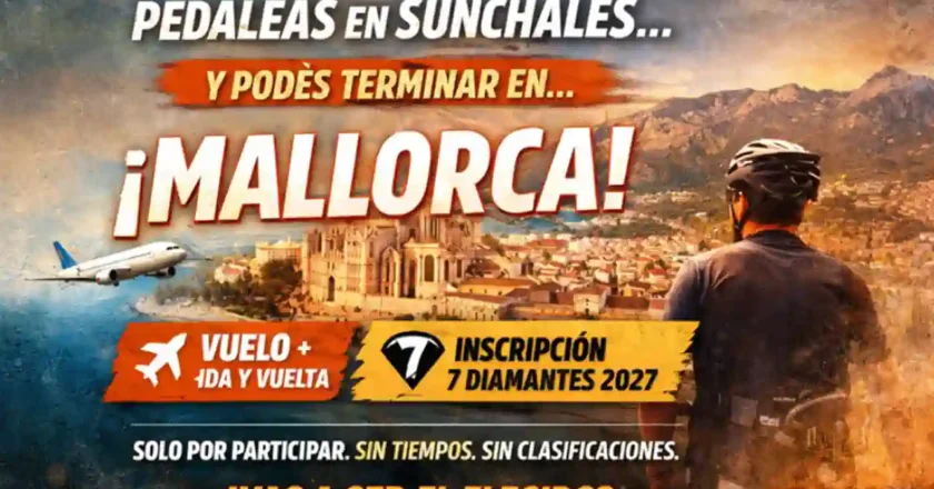 “Sunchales Non Stop 2026” el gran fondo de rural bike que puede llevarte a Mallorca