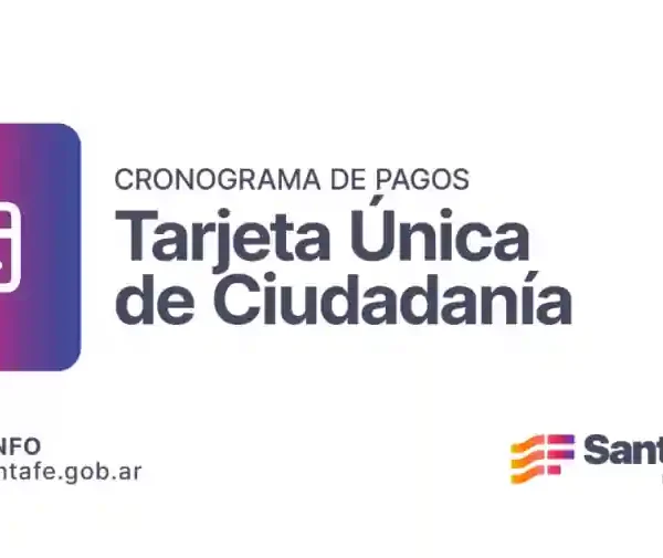Santa Fe: acreditan fondos de la Tarjeta Única de Ciudadanía