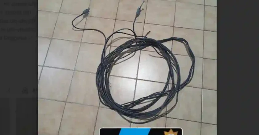 Rafaela: detuvieron a un hombre de 33 años acusado de robar cables