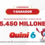 ¡Un apostador se llevó más de $5.450 millones en el Quini 6!