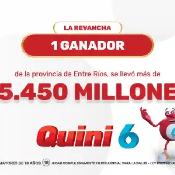 ¡Un apostador se llevó más de $5.450 millones en el Quini 6!