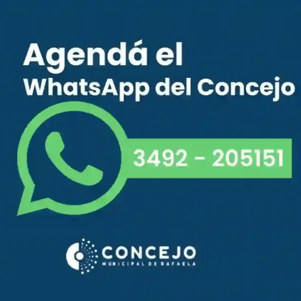 Cada vez más rafaelinos utilizan el WhatsApp del Concejo Municipal de Rafaela