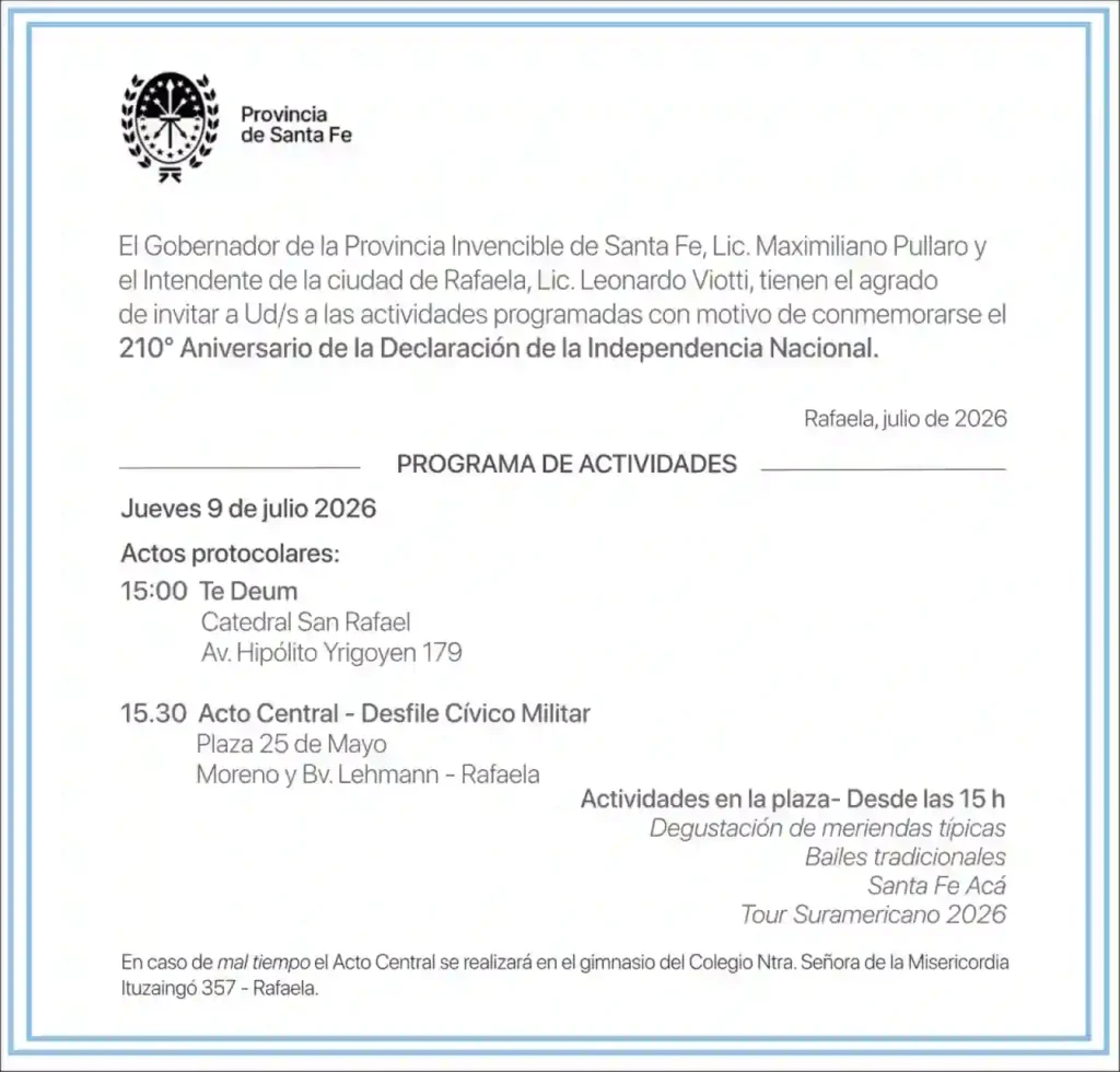 Celebraciones por el 210º aniversario de la Independencia Nacional 1 Celebraciones por el 210º aniversario de la Independencia Nacional
