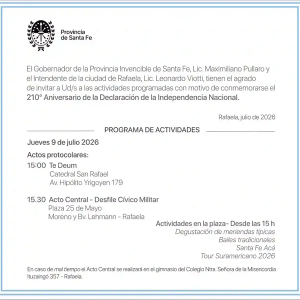 Celebraciones por el 210º aniversario de la Independencia Nacional